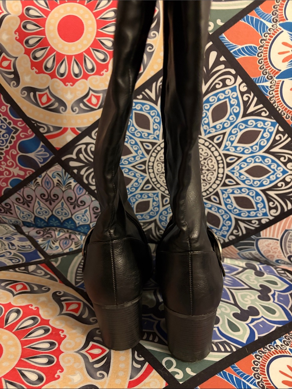 Natural Soul Black Women's Knee-High Riding Boots. EUC - Picture 4 of 9